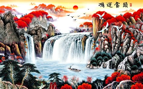 山水画 风水|山水画风水学的讲究与忌讳